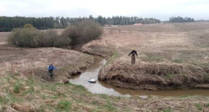 Bathymetric mapping at Savijoki with ADCP, Elina Kasvi